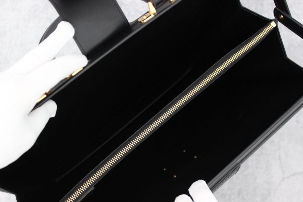 Louis Vuitton Black Epi Leather Serviette Fermoir Briefcase #12