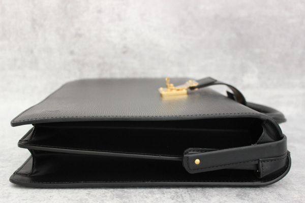 Louis Vuitton Black Epi Leather Serviette Fermoir Briefcase #5