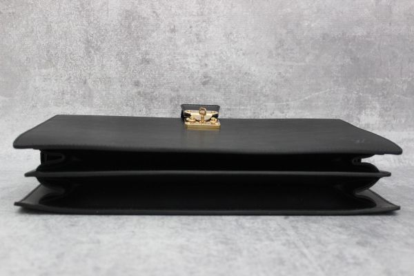 Louis Vuitton Black Epi Leather Serviette Fermoir Briefcase #7