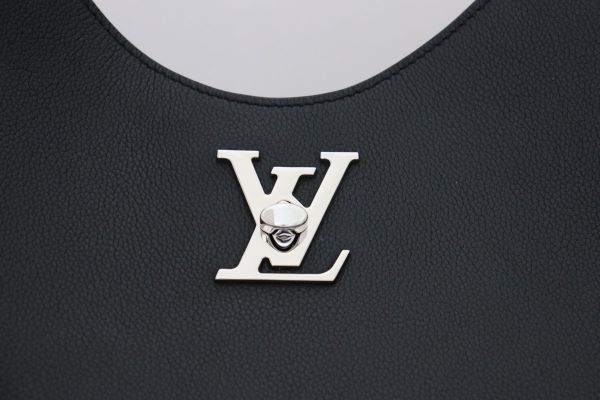 Louis Vuitton Black Calfskin Lockme Hobo #14