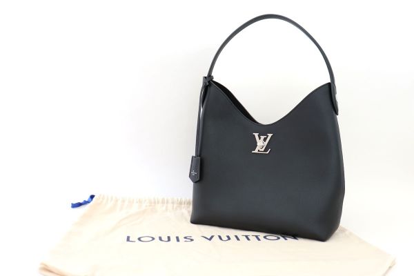 Louis Vuitton Black Calfskin Lockme Hobo #15