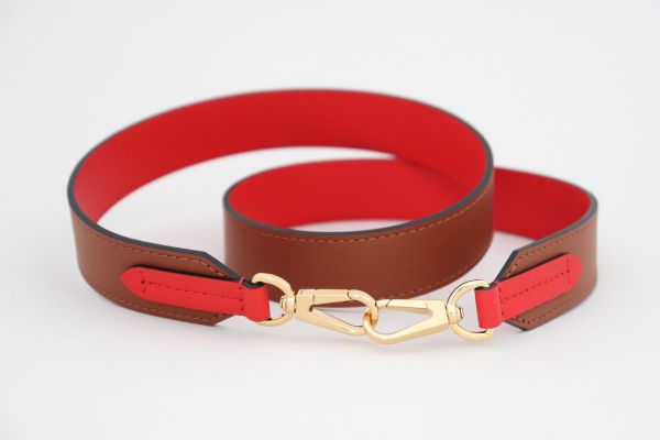 Louis Vuitton Caramel and Red Bandouliere Shoulder Strap #5