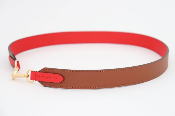 Louis Vuitton Caramel and Red Bandouliere Shoulder Strap #8