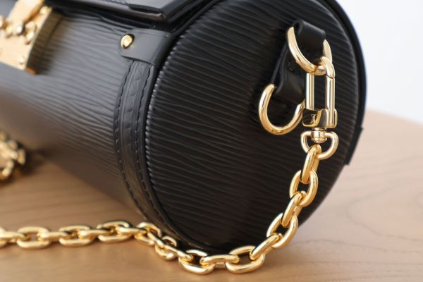 Louis Vuitton Black Epi Papillon Trunk Bag #6