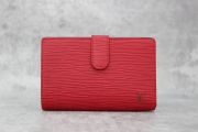 Louis Vuitton Red Epi French Purse Wallet