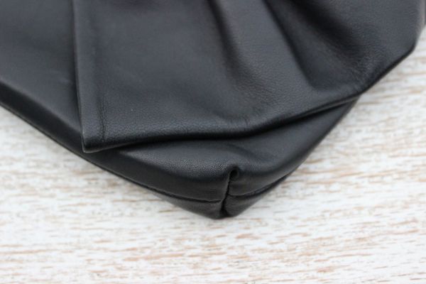 Valentino Garavani Black Nappa Leather BOW Clutch #4