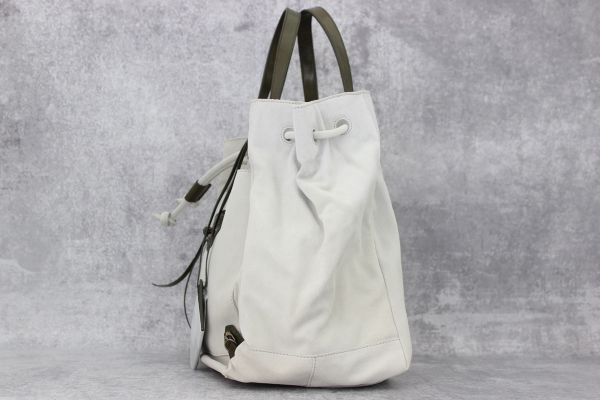 Balenciaga Beige Suede Drawstring Bag #3