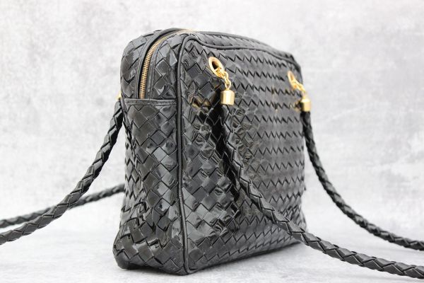 Bottega Veneta Patent Leather Shoulder Bag #4