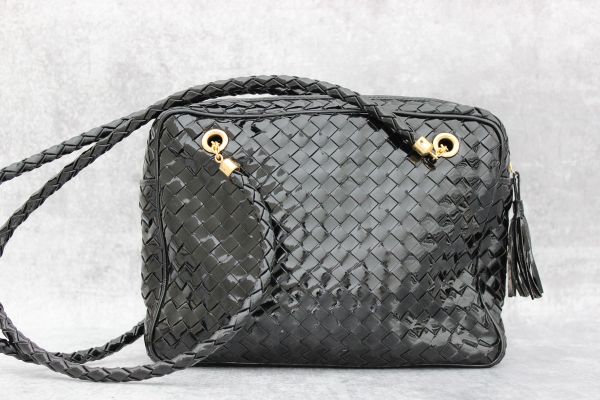 Bottega Veneta Patent Leather Shoulder Bag #5