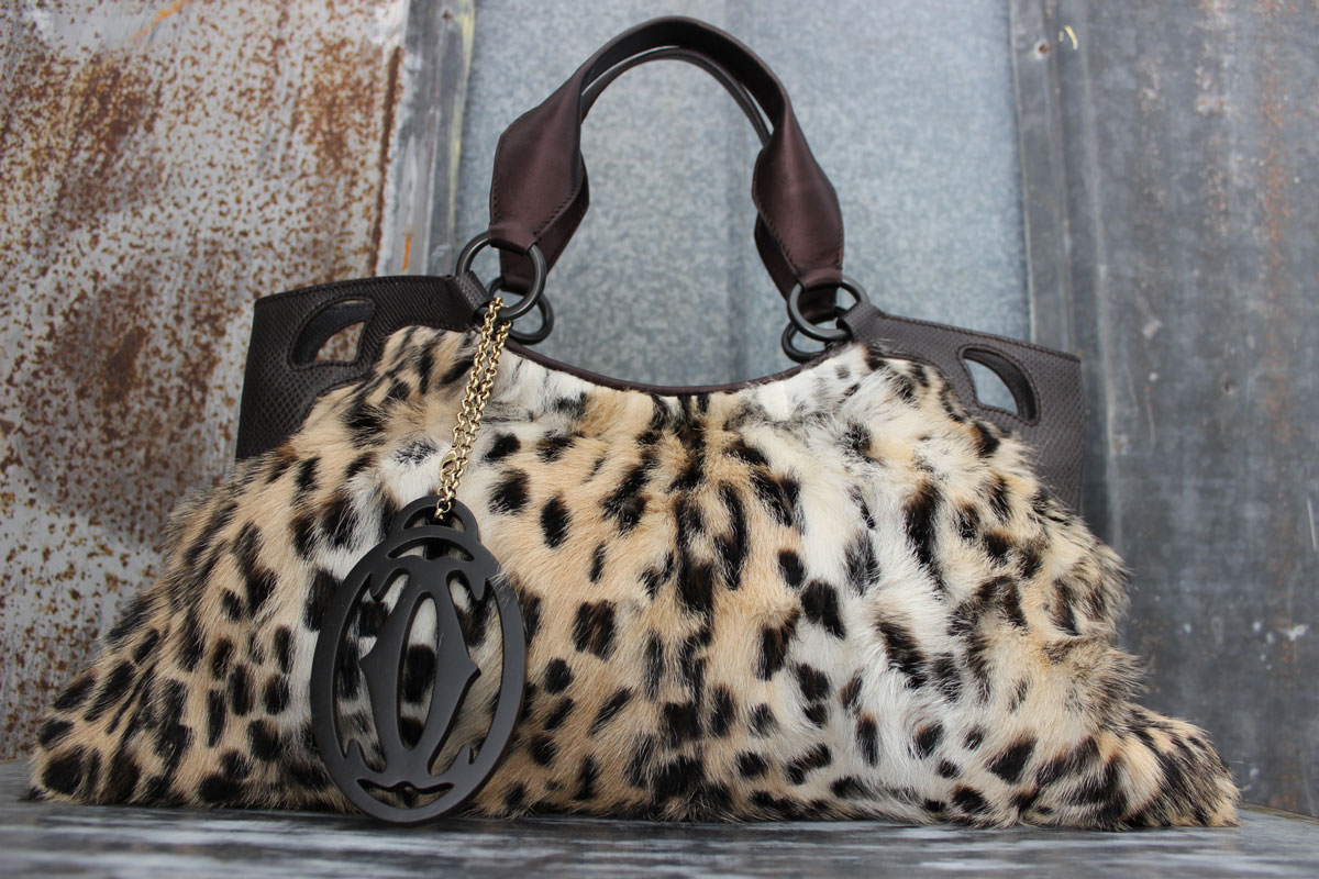 cartier leopard bag