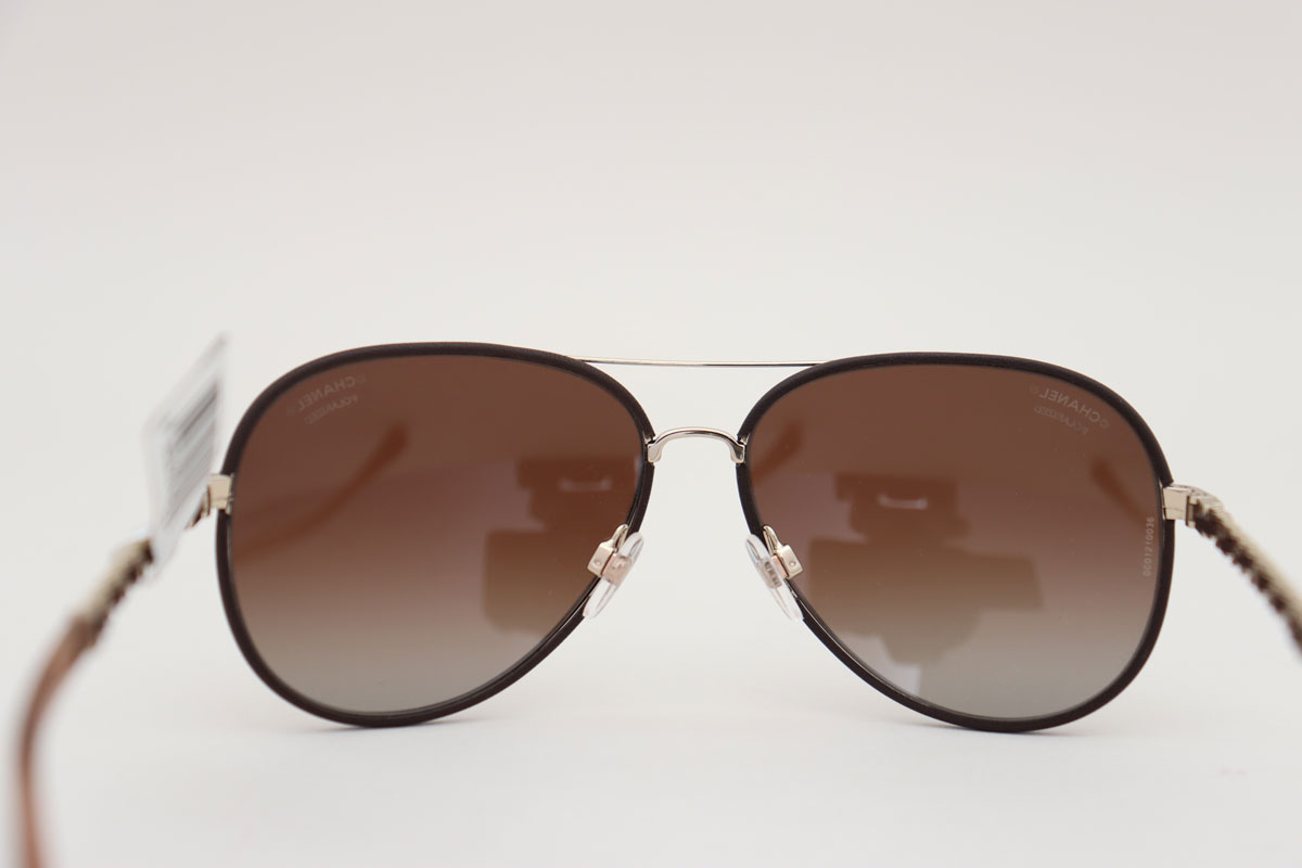 Chanel 4219 Q Pilot Polarized Sunglasses at Jill's Consignment