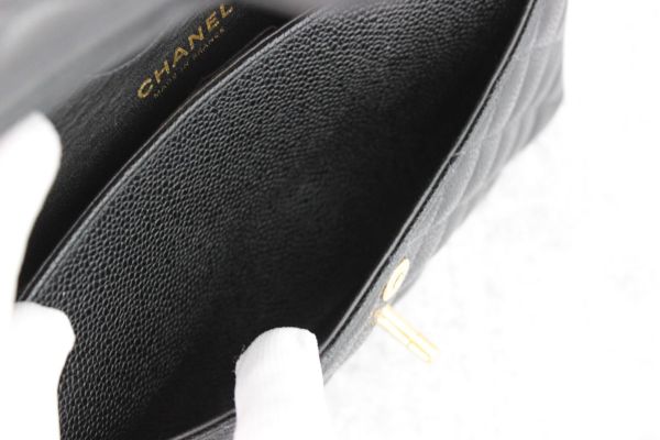 Chanel Small Caviar Classic Double Flap Bag Black #12