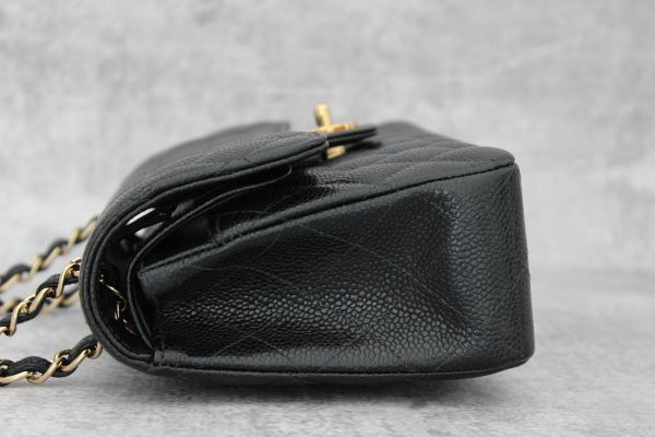 Chanel Small Caviar Classic Double Flap Bag Black #2
