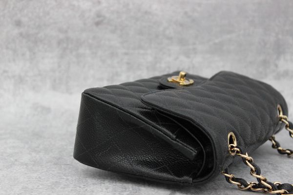 Chanel Small Caviar Classic Double Flap Bag Black #5