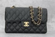 Chanel Small Caviar Classic Double Flap Bag Black