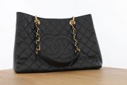 Chanel Black Caviar Leather GST Grand Shopping Tote