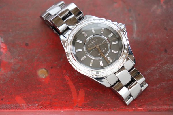 Chanel J12 Chromatic Titanium Watch with 46 Baguette Diamonds #4