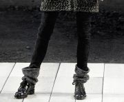 Chanel Fall Black Crepe Stretch Leggings Size 34 4