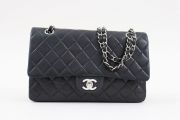 Chanel Vintage Classic Medium Black Double Flap Bag