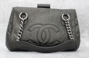 Chanel Black Distressed Calfskin Perfect Day Tote