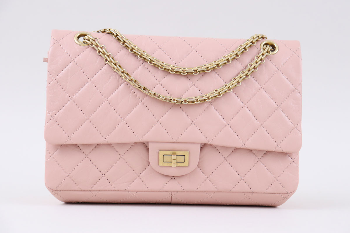 Chanel Pink Aged Calfskin  Reissue Double Flap at Jill's Consignment