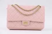 Chanel Pink Aged Calfskin 255 Reissue Double Flap Bag