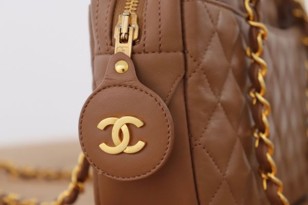 Chanel Vintage Lambskin Quilted Camera Bag #6