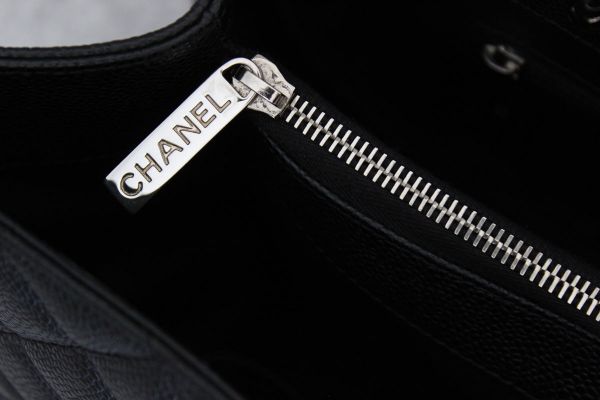 Chanel Black Caviar XL GST Grand Shopping Tote #10