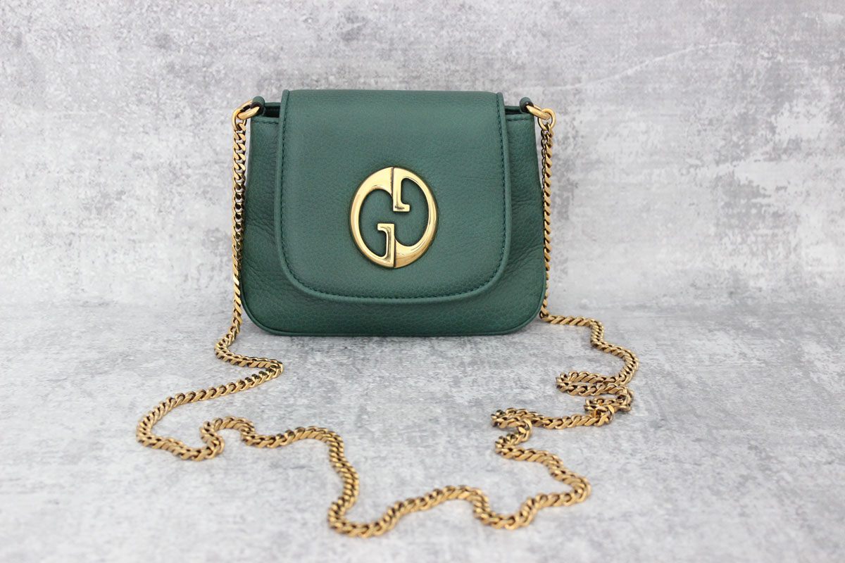 Gucci 1973 Small Crossbody Bag Green at 