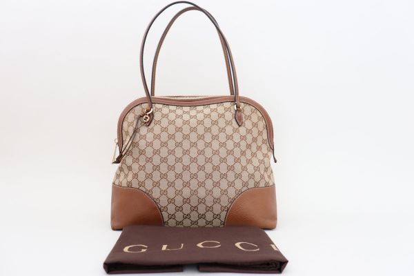 Gucci Brown Monogram GG Supreme Bree Shoulder Bag #12
