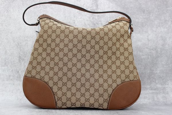 Gucci Bree GG Canvas & Leather Hobo at Jill's Consignment