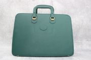Gucci Green Leather Vintage Hard Sided Briefcase