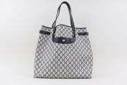 Gucci Navy Blue Vintage GG Canvas Tote