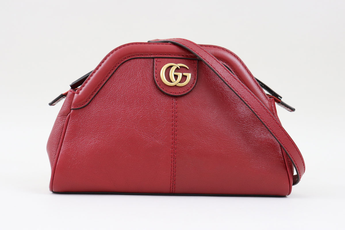 GUCCI Grained Calfskin Small Logo Belt Bag Hibiscus Red 1373207 |  FASHIONPHILE