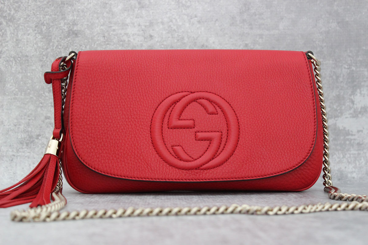 gucci red chain bag