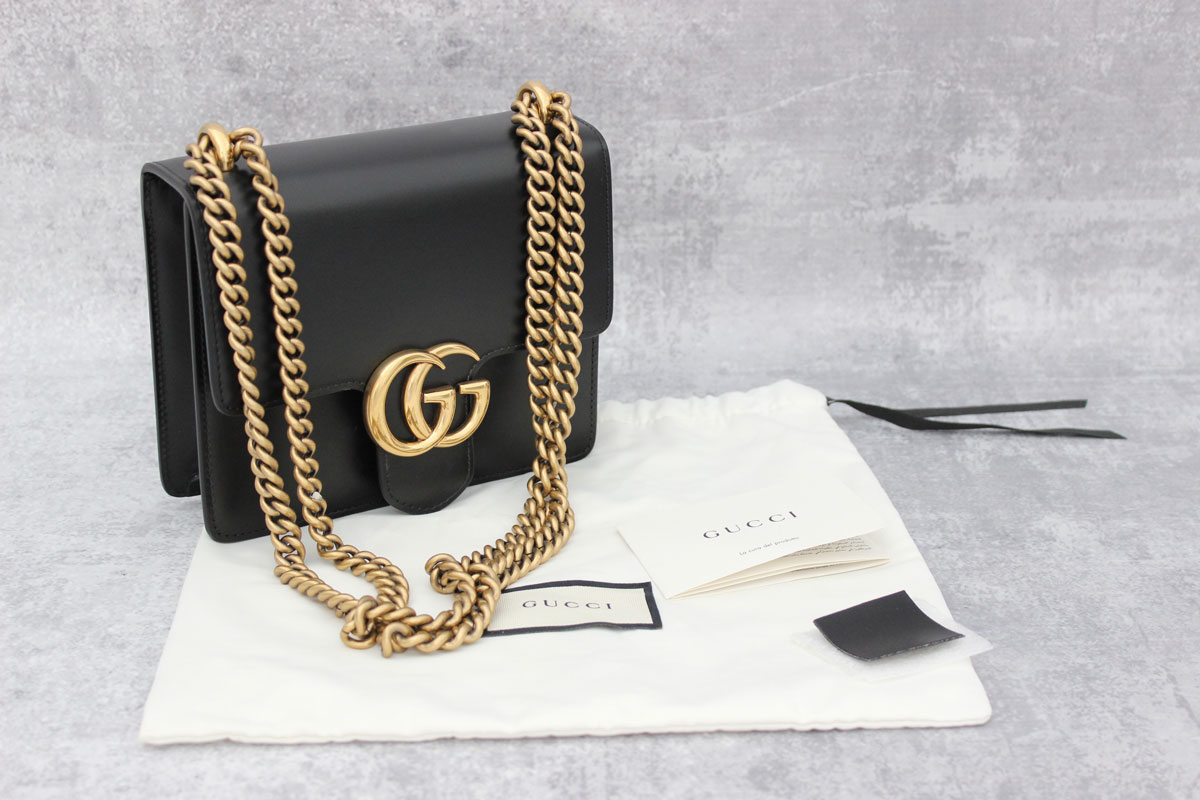Gucci Small GG Marmont Chain Shoulder 