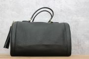 Gucci Black Leather SOHO Boston Tassel Bag
