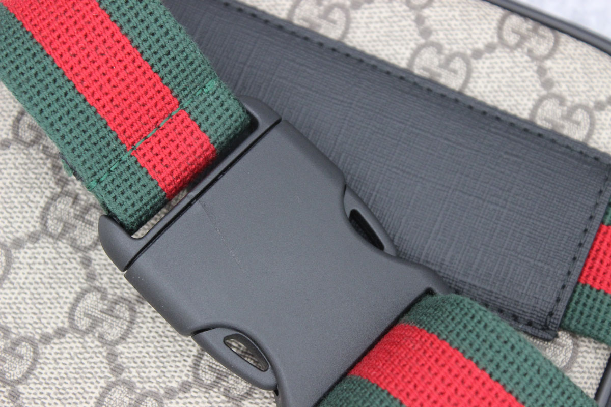 Gucci Two Pouch GG Supreme Belt Bag at Jill's Consignment