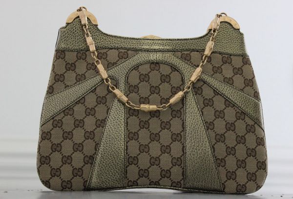 Gucci Tom Ford Bamboo Chain Monogram Shoulder Bag #2