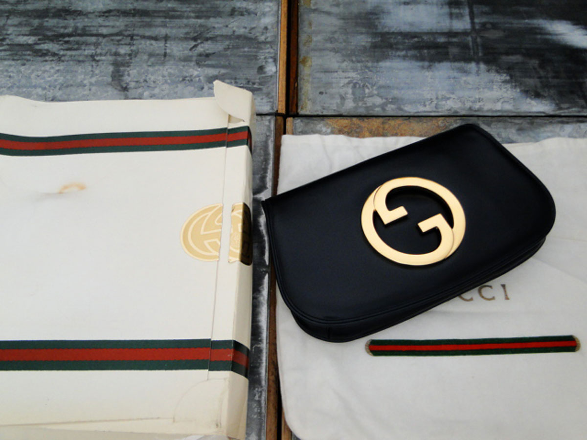 Gucci Vintage 1983 Navy BLONDIE Clutch