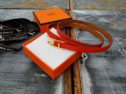 Hermes HAPI 3mm Leather Wrap Bracelet