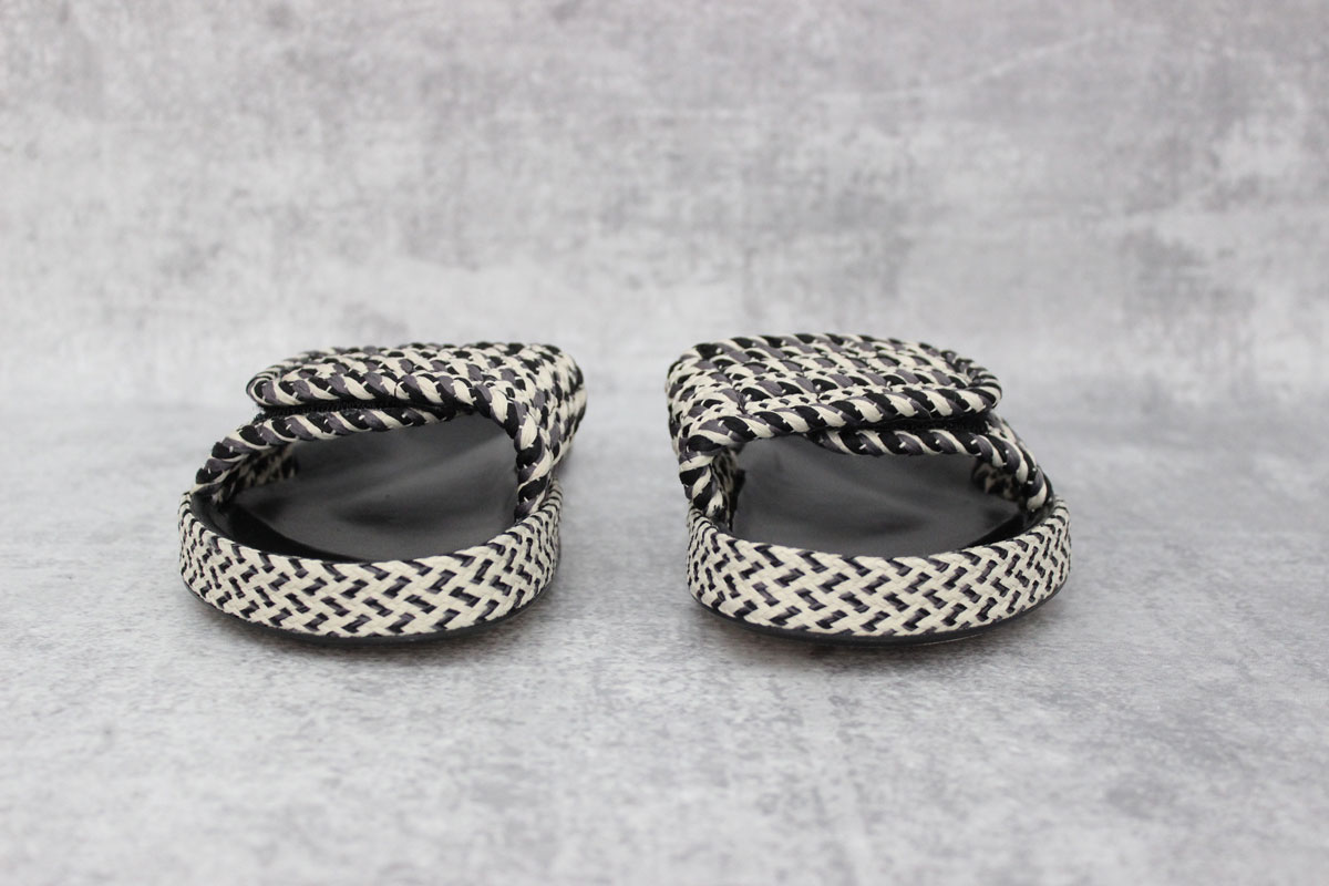 isabel marant woven slide sandals