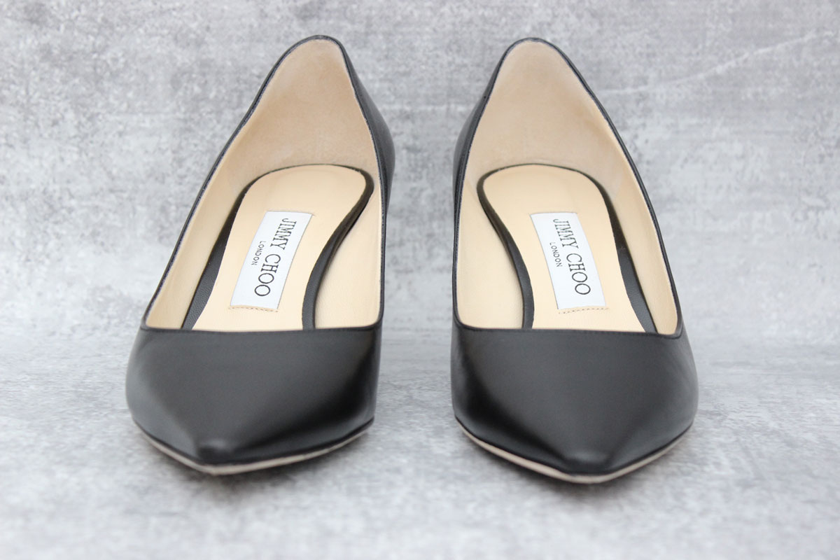 Jimmy Choo Romy 60 Classic Black Leather Pumps at Jill's Consignment