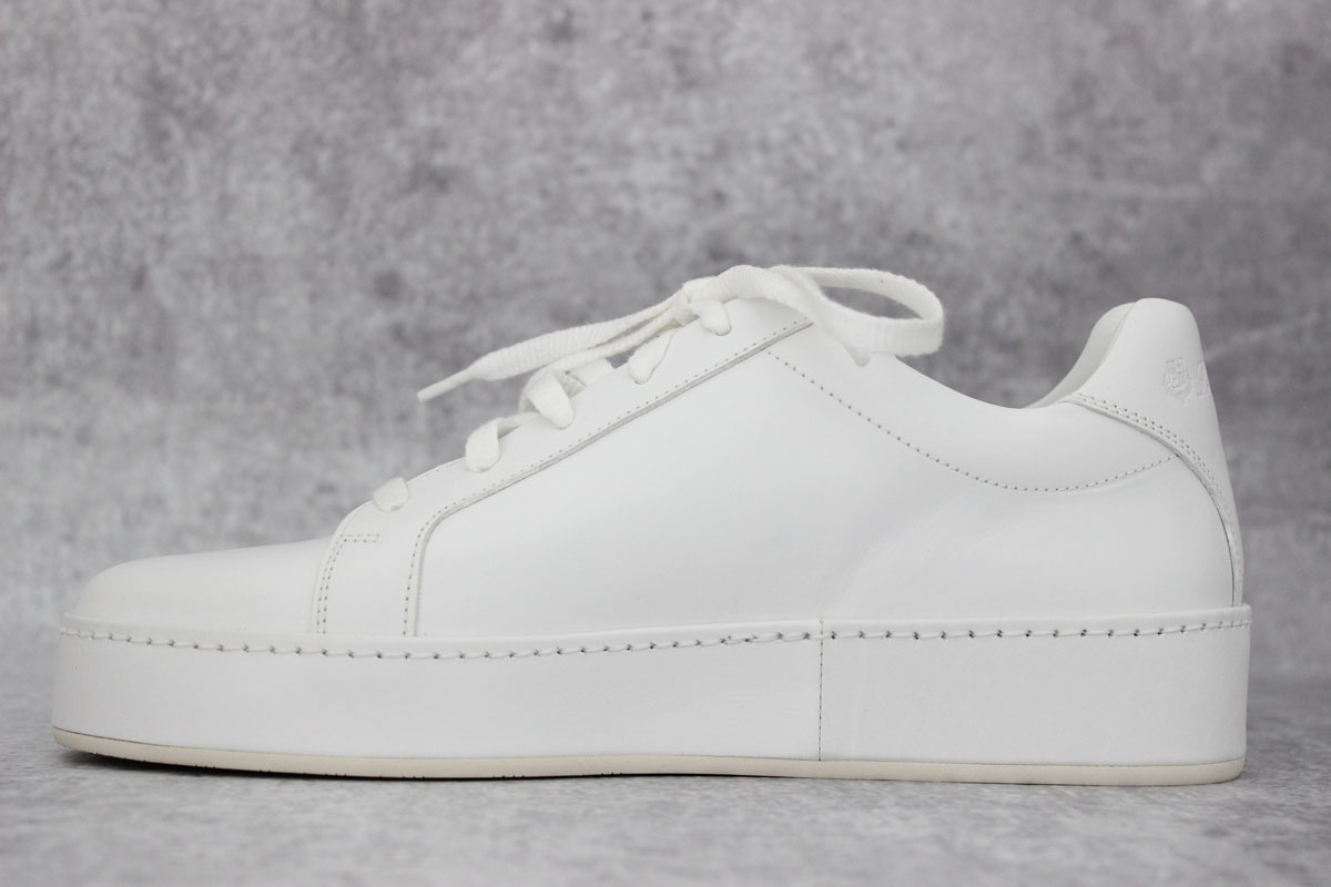 Loro Piana Nuages White Leather Sneakers at Jill's Consignment