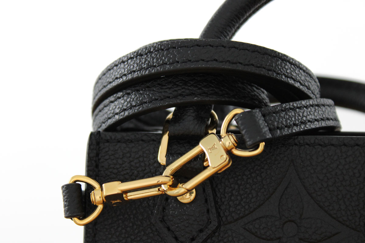 Louis Vuitton Black Monogram Empreinte Petit Sac Plat at Jill's Consignment