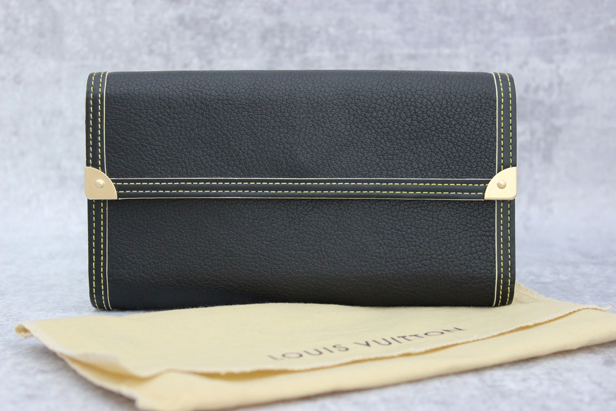 Louis Vuitton Ivory Suhali Leather Le Somptueux Compact Portefeuille Wallet 858060
