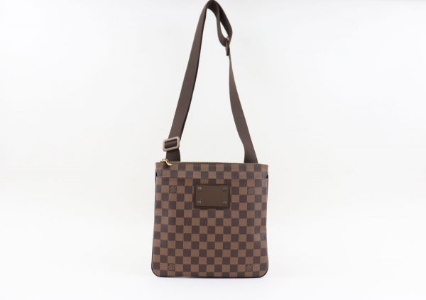 Louis Vuitton Damier Ebene Brooklyn Pochette Plate Bag #6