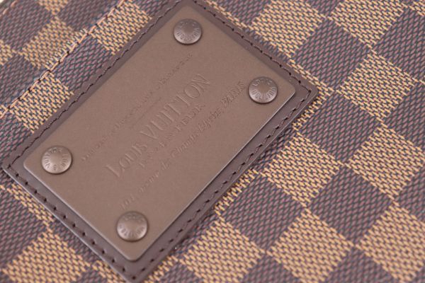 Louis Vuitton Damier Ebene Brooklyn Pochette Plate Bag #7
