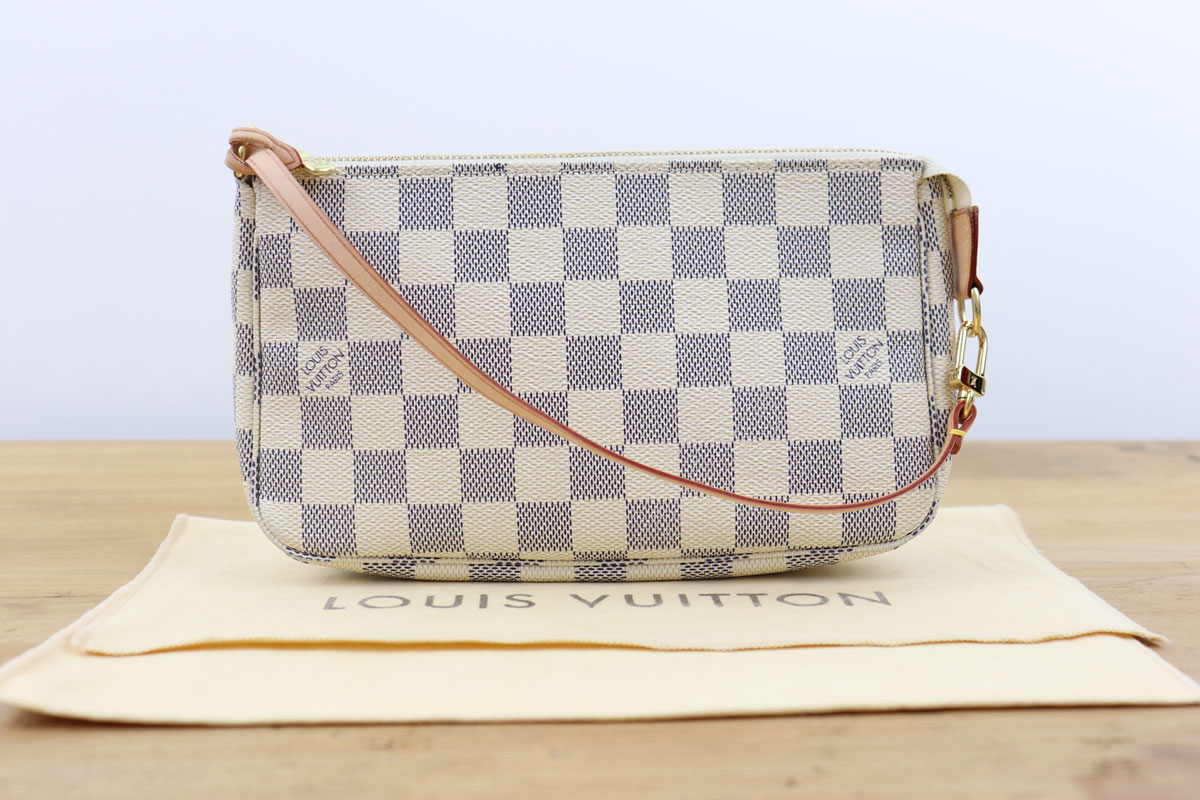 Louis Vuitton Damier Azur Accessories Pochette Bag