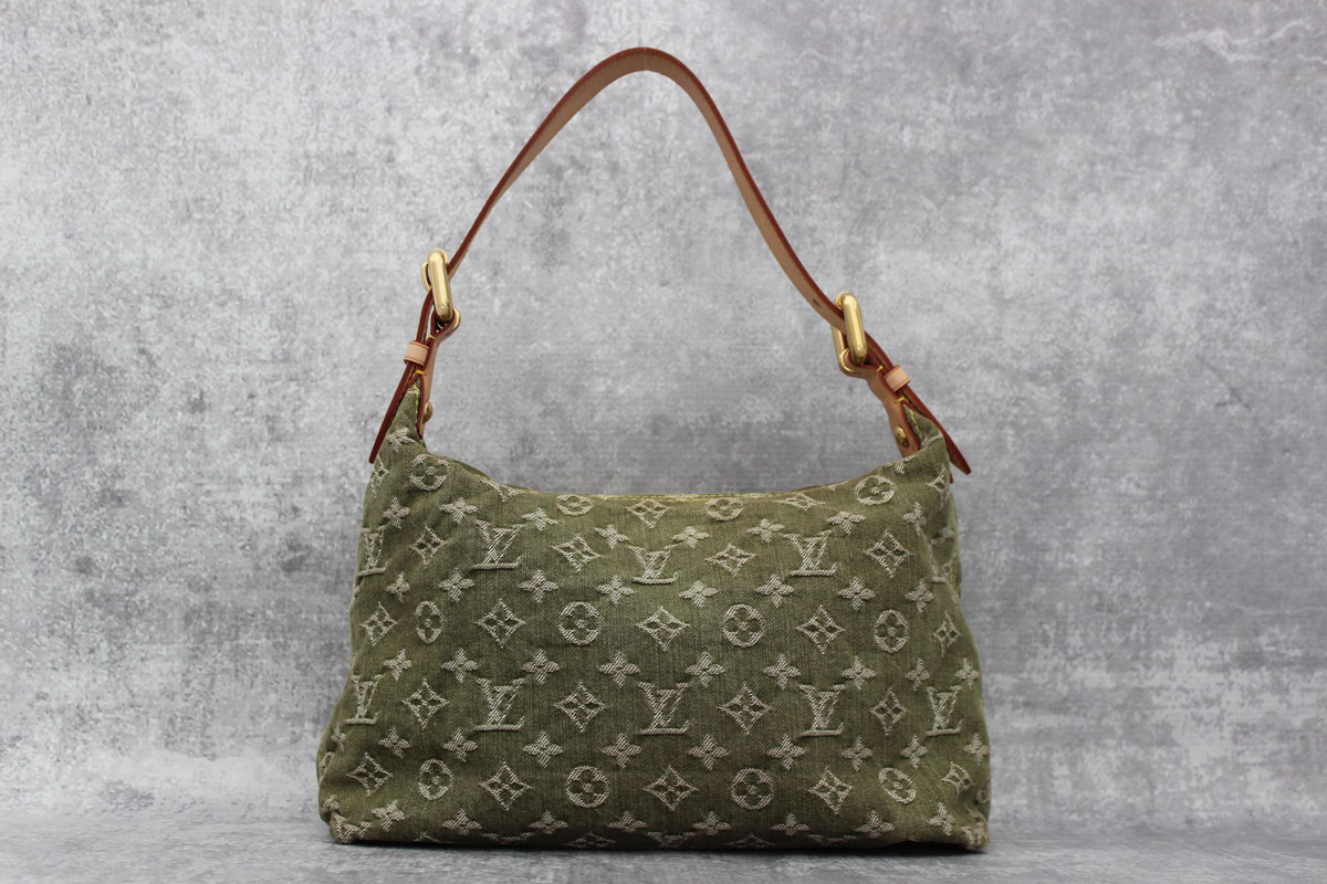 Louis Vuitton Monogram Denim Baggy PM Green at Jill's Consignment